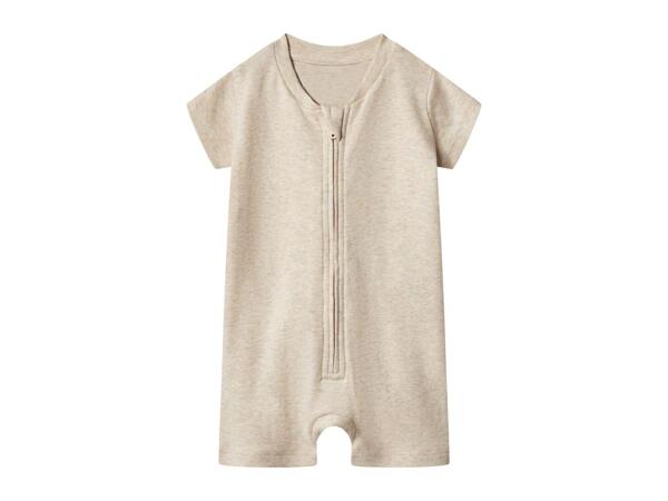 LUPILU Beige & Grey Baby Sleepsuits - 2 Pack