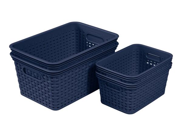 W5 Navy Storage Basket Set - Set of 4