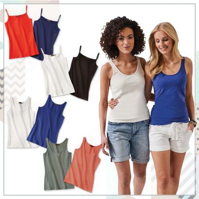 Tops pour dames, 2 pcs