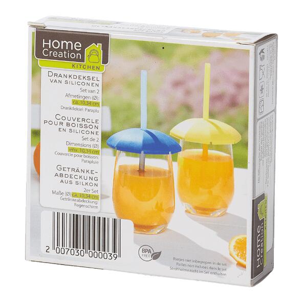 HOME CREATION KITCHEN(R) 				Drankdeksels of rietjes