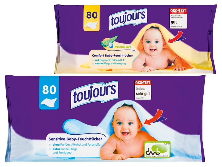 TOUJOURS Baby-Feuchttücher
