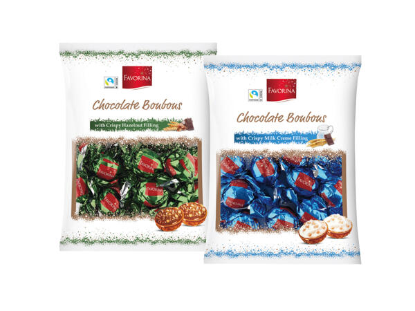 Chocolate Bonbons with a Crispy Cream filling