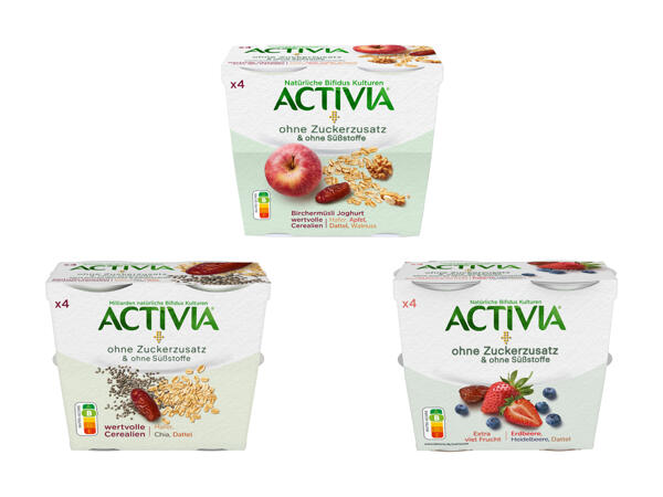 Danone Activia Joghurt ohne Zuckerzusatz
