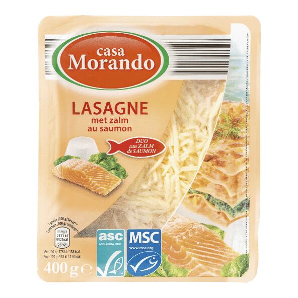 CASA MORANDO(R) 				Lachslasagne