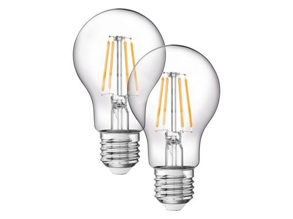 LED filament bulbs, 1 or 2 pieces