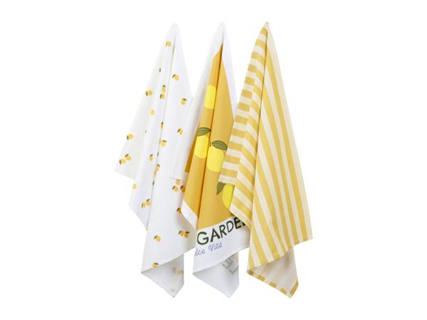 Livarno Home Tea Towels - 3 Pack