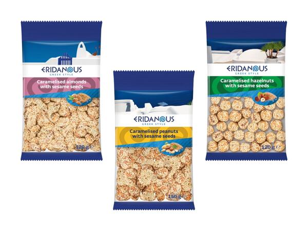 Noix caramélisées au sésame