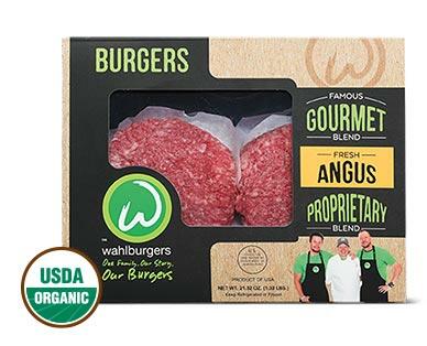 Wahlburgers 
 Fresh Gourmet Blend Angus Beef Burgers