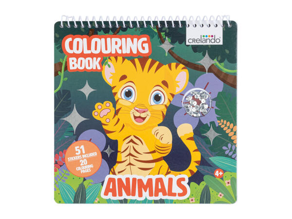 Crelando Colouring Book With Sequins