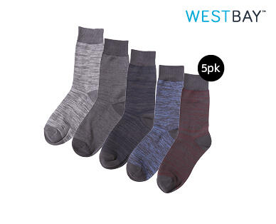 Men's Heel & Toe Socks 5pk