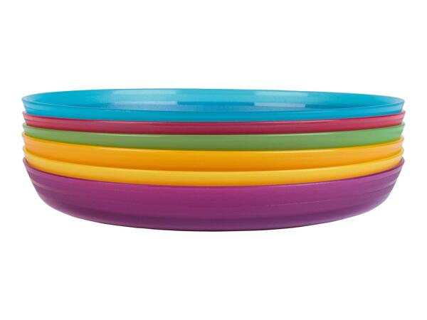 CRIVIT Plastic Plates - 6 Piece Set