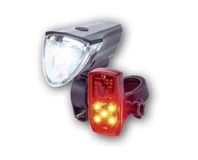 Lot de phares LED pour vélo BIKEMATE(R)