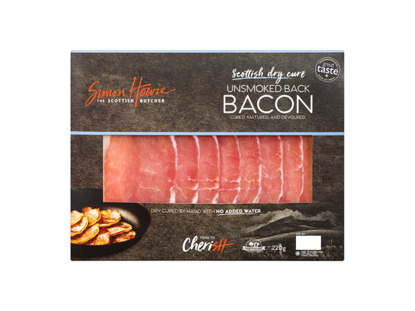 Simon Howie Unsmoked or Smoked Back Bacon