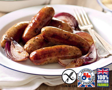 Specially Selected Gluten Free British Pork & Herb Sausages