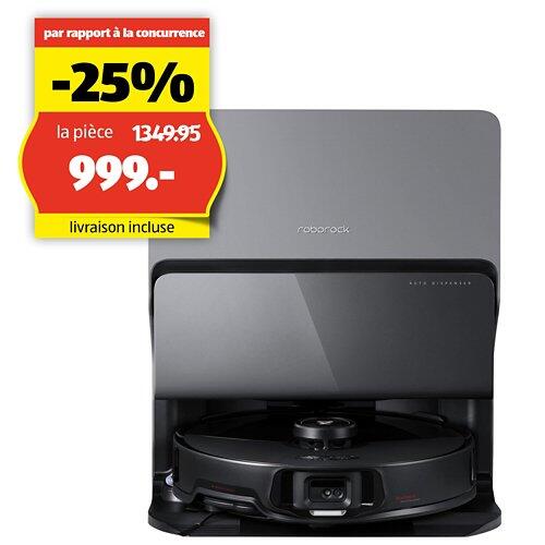 ROBOROCK Robot aspirateur S8 MaxV Ultra, noir