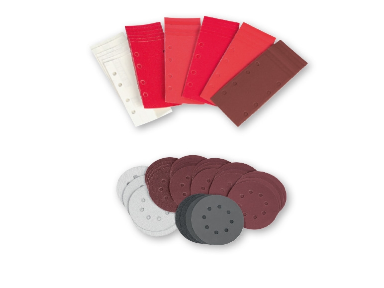 Parkside(R) Orbital Sanding Discs/ Sanding Belt Set