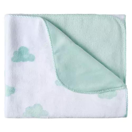 30" X 40" Warm & Cozy Baby Blanket, Cloud Print