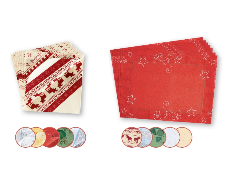 Christmas Paper Napkins/Christmas Place Mats