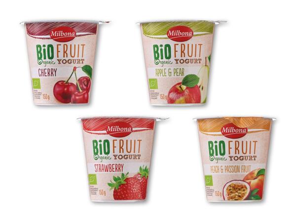 Økologisk frugtyoghurt