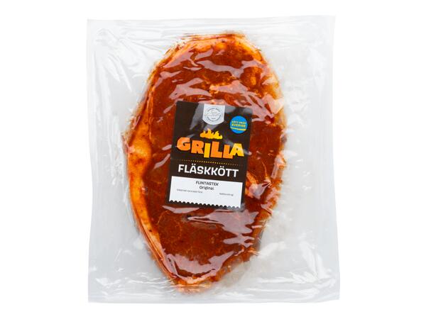 Grillkryddad flintastek