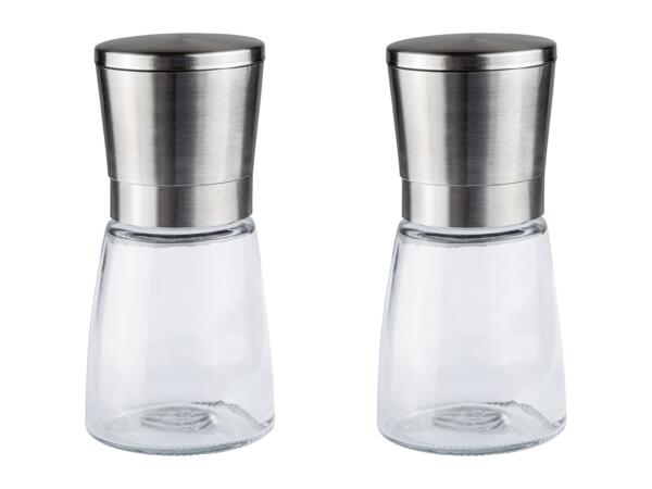 Ernesto Vinegar & Oil Dispenser Set/​Salt & Pepper Mill Set - 2 Pack