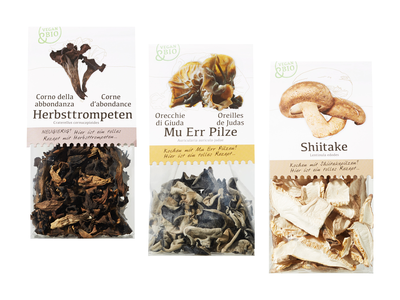 Champignons asiatiques bio séchés