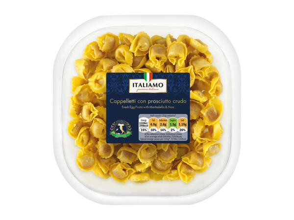 Italiamo Cappelletti con Prosciutto Crudo