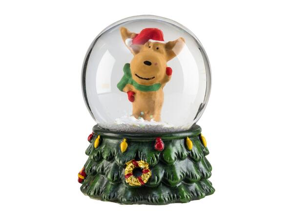 Livarno Home Mini Snow Globe With A Reindeer