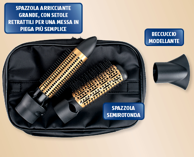 Piastra lisciante/Spazzola ad aria calda OMBIA BATH