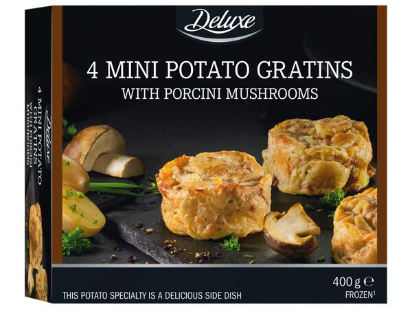 Mini Potato Gratin with Porcini Mushrooms