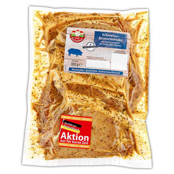 Schweine-Krustensteaks