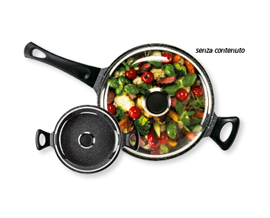 Padella in fusione di alluminio con coperchio, 28 cm Ø CROFTON(R)
