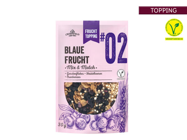 Topping Blaue Frucht