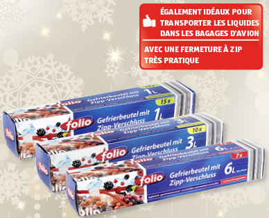 Sacs de congélation FOLIO