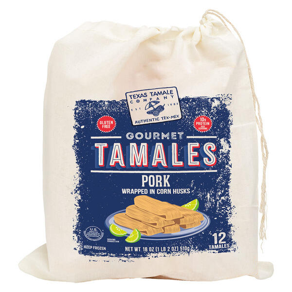 Texas Tamale Co. Gluten Free Gourmet Pork Tamales - 12 Count