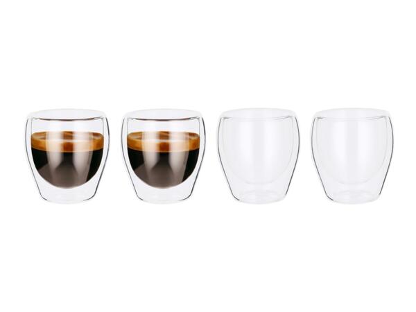 Silvercrest Espresso Glasses - 4 Pack