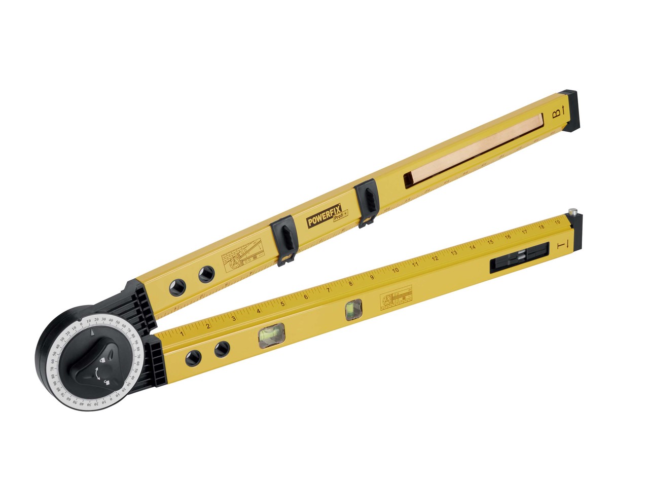 POWERFIX Angle Measurer and Spirit Level