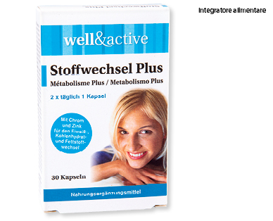 Capsule per il metabolismo Plus WELL & ACTIVE