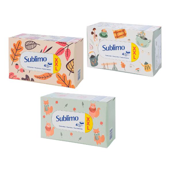 SUBLIMO(R) 				Taschentücher XXL, 130 St.
