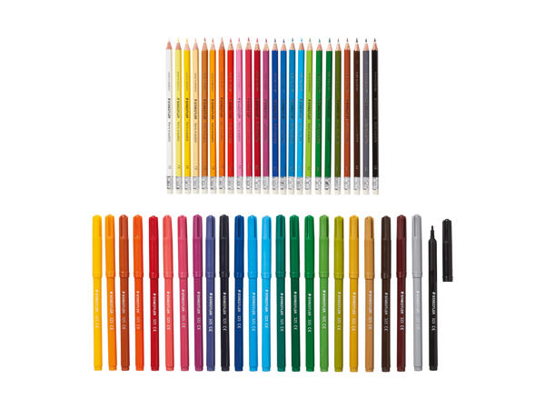 Crayons/ feutres de coloriage, 24 pièces