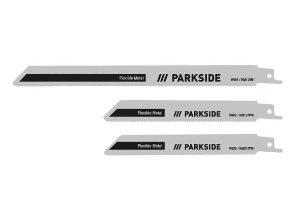 Sabre saw blade set, 3 pieces