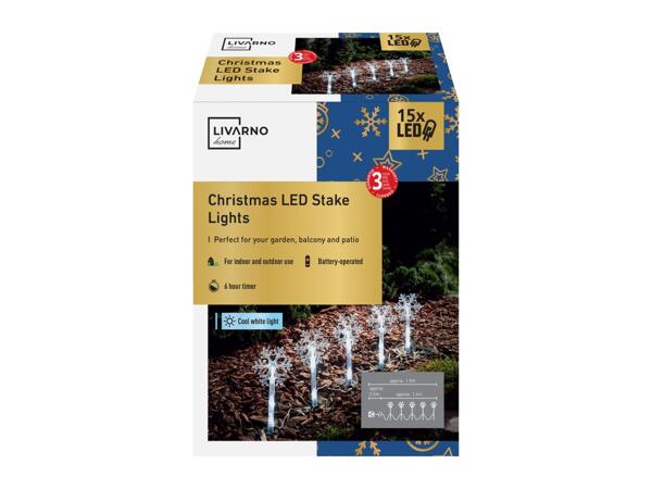 Livarno Home LED Snowflake Stake Lights - 5 Pack