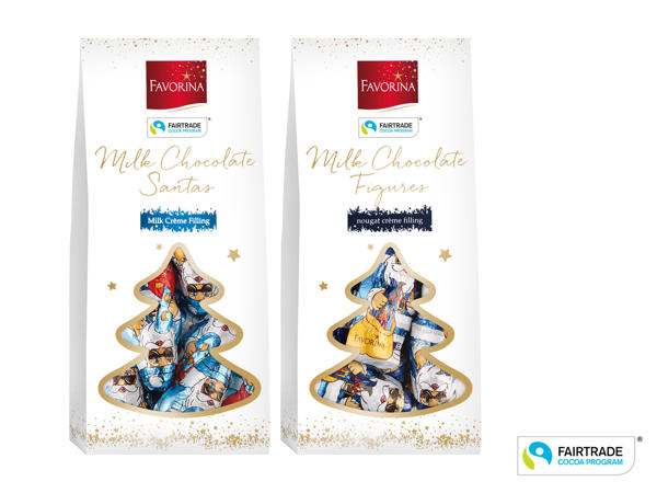 Fyllda chokladtomtar
