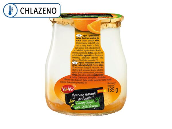 SMETANOVÝ JOGURT S OVOCNOU SLOŽKOU