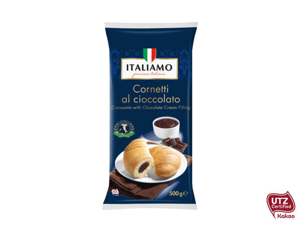 Croissant med chokladkräm