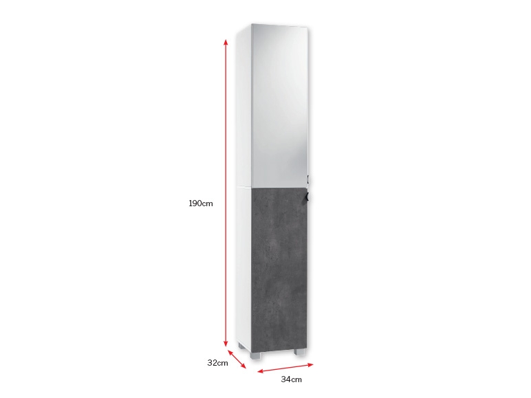 LIVARNO LIVING(R) Tall Bathroom Wall Cabinet