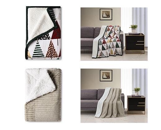 Huntington Home 
 50" x 60" Velvet Plush Sherpa Throw