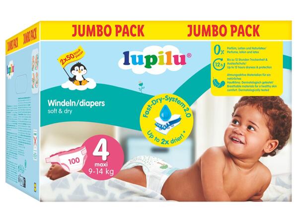 Nappies Soft & Dry Size 4, 100 pieces