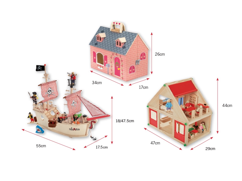 PLAYTIVE JUNIOR(R) Kids' Wooden Playhouse/ Pirate Ship