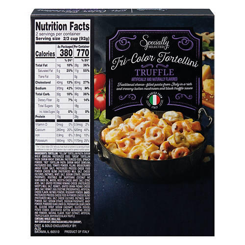 Truffle Flavored Tri Color Tortellini, 6.5 oz